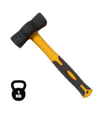 Martello con testa in acciaio al carbonio forgiato da 1 Kg Blim BL0315 professionale - manico in fibra di vetro antiscivolo Martello con testa in acciaio al carbonio forgiato da 1 Kg Blim BL0315 professionale - manico in fibra di vetro antiscivolo