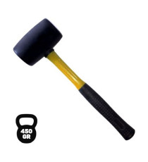 Mazza di gomma Blim BL0317 da 450gr professionale - martello,mazzuola,mazzetta in gomma Manico in Fibra antiscivolo Mazza di gomma Blim BL0317 da 450gr professionale - martello,mazzuola,mazzetta in gomma Manico in Fibra antiscivolo