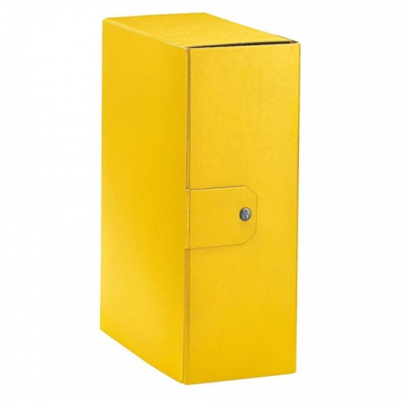 Cartella portaprogetti Esselte C32 EUROBOX dorso 12 cm presspan biverniciato giallo - 390332090