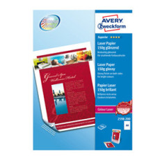 Carta laser - A4 - 150 gr - effetto extra glossy - bianco - Avery - conf. 200 fogli Carta laser - A4 - 150 gr - effetto extra glossy - bianco - Avery - conf. 200 fogli