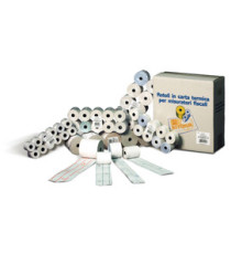 Rotolo per calcolatrici - carta in pura cellulosa - 57 mm x 40 mt - diametro esterno 64 mm -  60 gr - anima 12 mm - Roto Rotolo per calcolatrici - carta in pura cellulosa - 57 mm x 40 mt - diametro esterno 64 mm -  60 gr - anima 12 mm - Roto