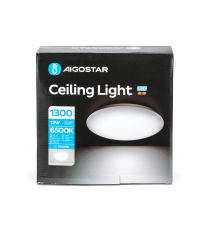 Plafoniera led 12W 1300 lumen - 6500K luce fredda bianca - luce da soffitto - misura D255xH95mm Equivale a 88W incandescenza Plafoniera led 12W 1300 lumen - 6500K luce fredda bianca - luce da soffitto - misura D255xH95mm Equivale a 88W incandescenza