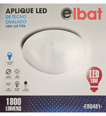 Plafoniera led 18W 1800 lumen Elbat EB0481 - 6500K luce fredda bianca -luce da soffitto-applique diametro 30cm-oltre 30.000 ore Plafoniera led 18W 1800 lumen Elbat EB0481 - 6500K luce fredda bianca -luce da soffitto-applique diametro 30cm-oltre 30.000 ore