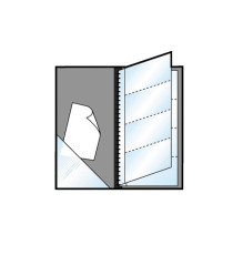 Portabiglietti Eco Visita 16 - 12,5 x 27,5 cm - 128 biglietti - blu - Sei Rota Portabiglietti Eco Visita 16 - 12,5 x 27,5 cm - 128 biglietti - blu - Sei Rota