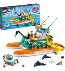 Lego Friends - Catamarano di salvataggio - Lego 41734 Barca Giocattolo con Figure di Animali e Sottomarino 717pz  Anni 7+ Lego Friends - Catamarano di salvataggio - Lego 41734 Barca Giocattolo con Figure di Animali e Sottomarino 717pz  Anni 7+