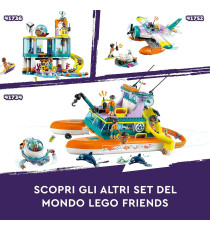 Lego Friends - Catamarano di salvataggio - Lego 41734 Barca Giocattolo con Figure di Animali e Sottomarino 717pz  Anni 7+ Lego Friends - Catamarano di salvataggio - Lego 41734 Barca Giocattolo con Figure di Animali e Sottomarino 717pz  Anni 7+
