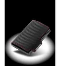 Porta tessere Mondraghi RACING CARBON,mini wallet in pelle con protezione RFID,fino a 9 tessere + banconote Made in Italy Porta tessere Mondraghi RACING CARBON,mini wallet in pelle con protezione RFID,fino a 9 tessere + banconote Made in Italy