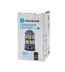 Lanterna da campeggio 311186 lampada dimmerabile con manopola a batterie 3AA,luce calda,300 lumen misura D101xH175mm Lanterna da campeggio 311186 lampada dimmerabile con manopola a batterie 3AA,luce calda,300 lumen misura D101xH175mm