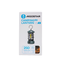Lanterna da campeggio 311179 lampada dimmerabile con manopola a batterie 3AA,luce calda,250 lumen misura D100xH180mm Lanterna da campeggio 311179 lampada dimmerabile con manopola a batterie 3AA,luce calda,250 lumen misura D100xH180mm