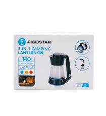 Lampada torcia da campeggio 31162 blu dimmerabile 3in1 a batteria 3AA,luce bianca,gialla,rossa 140 lumen illumina fino a 65mt Lampada torcia da campeggio 31162 blu dimmerabile 3in1 a batteria 3AA,luce bianca,gialla,rossa 140 lumen illumina fino a 65mt