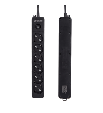 Multipresa ciabatta elettrica 6 prese nera con interruttore cavo 3 metri Spina 16A 250V 2P+E Presa 16A 250V 6 WAY P40 Aigostar Multipresa ciabatta elettrica 6 prese nera con interruttore cavo 3 metri Spina 16A 250V 2P+E Presa 16A 250V 6 WAY P40 Aigostar
