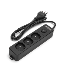 Multipresa ciabatta elettrica 3 prese nera con interruttore cavo 1,5 metri Spina 16A 250V 2P+E Presa 16A 250V 3 WAY P40 Aigostar Multipresa ciabatta elettrica 3 prese nera con interruttore cavo 1,5 metri Spina 16A 250V 2P+E Presa 16A 250V 3 WAY P40 Aigostar