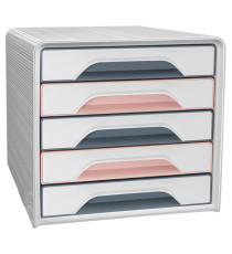 Cassettiera Smoove 7-111 Mineral - 5 cassetti -  36 x 28,8 x 27,1 cm - multicolore - Cep Cassettiera Smoove 7-111 Mineral - 5 cassetti -  36 x 28,8 x 27,1 cm - multicolore - Cep