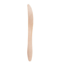 Coltello monouso in legno - 16,5 cm - Signor Bio - conf. 100 pezzi Coltello monouso in legno - 16,5 cm - Signor Bio - conf. 100 pezzi