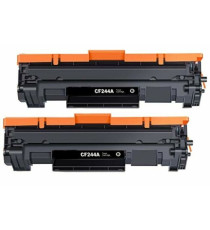 Pack 2pz CF244A compatibile per HP Laserjet Pro M15A,M15W,M17,M28A,M28W 44A capacità 1.000 pagine Confezione da 2 toner