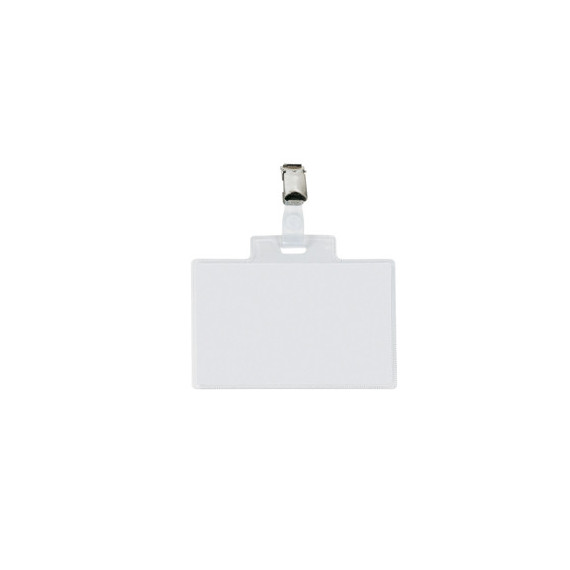 Portanome Pass 4 E - clip in metallo - 11 x 7 cm - Sei Rota - conf. 100 pezzi