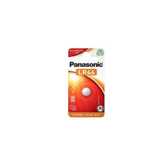 Micropila LR44 - 1,5V - a pastiglia - alcalina - Panasonic