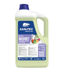 Detersivo liquido Lavatrice Washdet Muschio  Bianco- 5 L - Sanitec Detersivo liquido Lavatrice Washdet Muschio  Bianco- 5 L - Sanitec