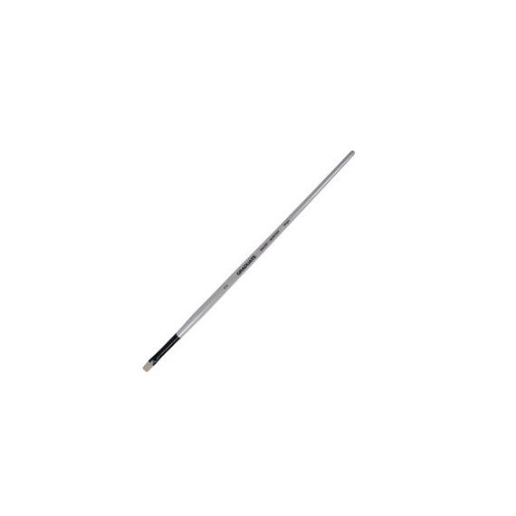 Pennello setola naturale Graduate - piatto corto - manico lungo - n. 2 - Daler Rowney