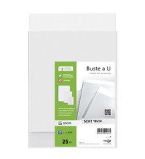 Buste a sacco Soft - PPL - 18 x 24 cm - liscio - trasparente - Sei Rota - conf. 25 pezzi Buste a sacco Soft - PPL - 18 x 24 cm - liscio - trasparente - Sei Rota - conf. 25 pezzi