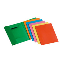 Cartelline 3 lembi - 200 gr - 25x33 cm - mix 6 colori - Brefiocart - conf. 12 pezzi
