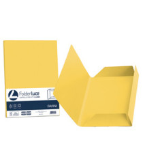 Cartelline 3 lembi Luce - 200 gr - 24,5x34,5 cm - giallo sole - Favini - conf. 25 pezzi Cartelline 3 lembi Luce - 200 gr - 24,5x34,5 cm - giallo sole - Favini - conf. 25 pezzi