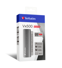 Hard Disk esterno portatile SSD mini Verbatim VX500 47442 240gb USB 3.2 GEN 2 trasferimento fino a 500 MB/sec - peso solo 29gr Hard Disk esterno portatile SSD mini Verbatim VX500 47442 240gb USB 3.2 GEN 2 trasferimento fino a 500 MB/sec - peso solo 29gr