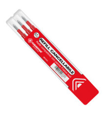 Refill per penne gel cancellabili  - punta 0,7 mm - rosso - Osama - conf. 3 pezzi Refill per penne gel cancellabili  - punta 0,7 mm - rosso - Osama - conf. 3 pezzi