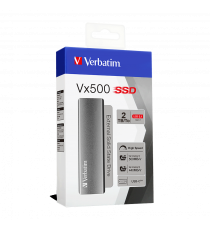 Hard Disk esterno portatile SSD mini Verbatim VX500 47454 2TB USB 3.2 GEN 2 trasferimento fino a 500 MB/sec - peso solo 29gr Hard Disk esterno portatile SSD mini Verbatim VX500 47454 2TB USB 3.2 GEN 2 trasferimento fino a 500 MB/sec - peso solo 29gr