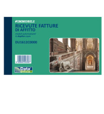 Blocco ricevute/ fatture di affitto - 50/50 copie autoricalcanti - 16,8 x 10 cm - DU1612C0000 - Data Ufficio Blocco ricevute/ fatture di affitto - 50/50 copie autoricalcanti - 16,8 x 10 cm - DU1612C0000 - Data Ufficio