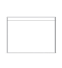 Busta adesiva portadocumenti - senza stampa - C6 (16 x 12 cm) - carta - trasparente - Eco - Starline - conf. 250 pezzi