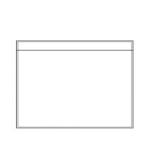 Busta adesiva portadocumenti - senza stampa - C6 (16 x 12 cm) - carta - trasparente - Eco - Starline - conf. 250 pezzi