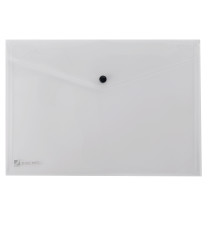 Busta con bottone Pull - 21x29,7 cm - trasparente - King Mec Busta con bottone Pull - 21x29,7 cm - trasparente - King Mec