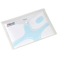 Busta con bottone Pull - 21x29,7 cm - trasparente - King Mec Busta con bottone Pull - 21x29,7 cm - trasparente - King Mec