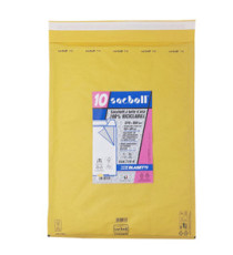 Busta imbottita Sacboll - K (37 x 55 cm) - carta - avana - Blasetti - conf. 10 pezzi Busta imbottita Sacboll - K (37 x 55 cm) - carta - avana - Blasetti - conf. 10 pezzi