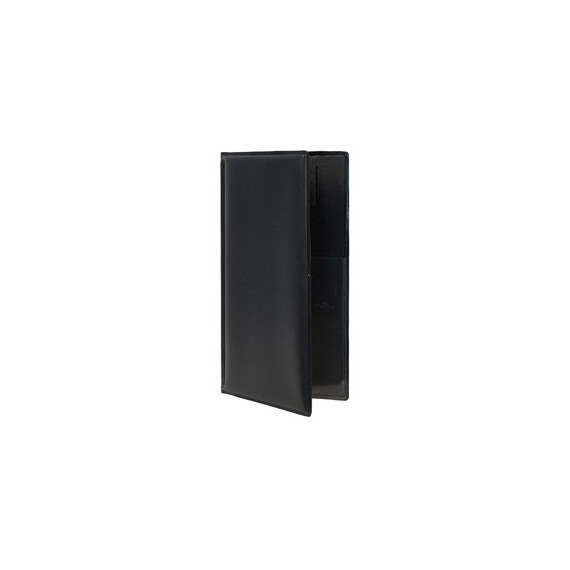 Portaconto Basic - 23,7 x 12,5 cm - PVC - nero - 4+2 buste fisse incluse - Securit