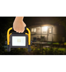 Faro led portatile 20W 1850 lumen 6500K Luce fredda IP44 con supporto misura L220*W185*H223mm - orientabile a 360 gradi AIGOSTAR Faro led portatile 20W 1850 lumen 6500K Luce fredda IP44 con supporto misura L220*W185*H223mm - orientabile a 360 gradi AIGOSTAR