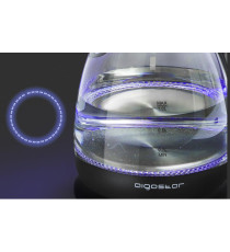 BOLLITORE ELETTRICO IN VETRO NERO - 2200W  - CAPACITA' 1,7 LITRI - SPEGNIMENTO AUTOMATICO A BOLLITURA BOLLITORE ELETTRICO IN VETRO NERO - 2200W  - CAPACITA' 1,7 LITRI - SPEGNIMENTO AUTOMATICO A BOLLITURA