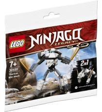 Lego Ninjago - Mech in titanio - Lego 30591 -RARO- LEGO Ninjago Polybag Set 77pz Anni 7+ Lego Ninjago - Mech in titanio - Lego 30591 -RARO- LEGO Ninjago Polybag Set 77pz Anni 7+
