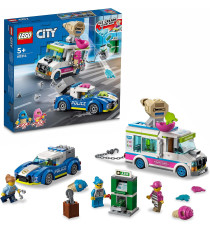 Lego City - Il furgone dei gelati e l’inseguimento della polizia - Lego 60314 -RARO-  317pz Anni 5+ Lego City - Il furgone dei gelati e l’inseguimento della polizia - Lego 60314 -RARO-  317pz Anni 5+