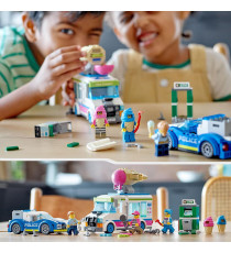 Lego City - Il furgone dei gelati e l’inseguimento della polizia - Lego 60314 -RARO-  317pz Anni 5+ Lego City - Il furgone dei gelati e l’inseguimento della polizia - Lego 60314 -RARO-  317pz Anni 5+