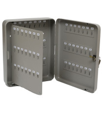 Cassetta portachiavi da muro - 30x24x7 cm - 84 posti - grigio antracite - Metalplus