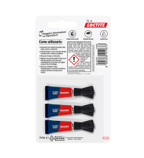 Colla Super Attak - 1 gr - trasparente - Loctite - conf. 3 pezzi Colla Super Attak - 1 gr - trasparente - Loctite - conf. 3 pezzi