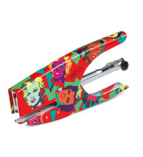 Cucitrice a pinza Pop Art - punti 6/4 - Marylin - acciaio cromato - Iternet Cucitrice a pinza Pop Art - punti 6/4 - Marylin - acciaio cromato - Iternet