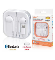 Auricolari lightning con microfono Linq IP9828 per Iphone e Ipad - attacco lightning,tasti volume,bianco con scatola,cavo 1,2mt Auricolari lightning con microfono Linq IP9828 per Iphone e Ipad - attacco lightning,tasti volume,bianco con scatola,cavo 1,2mt