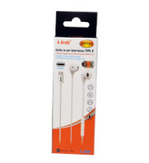 Auricolari type-c con microfono Linq IP7753  in Ear per smartphone - attacco type-c - tasti volume - bianco - cavo 1,2mt Auricolari type-c con microfono Linq IP7753  in Ear per smartphone - attacco type-c - tasti volume - bianco - cavo 1,2mt