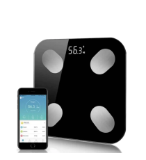 Bilancia smart B2017 black,Body fat scale,connessione Bluetooth, in ABS + Tempered Glass, 8 funzioni + temperatura esterna Bilancia smart B2017 black,Body fat scale,connessione Bluetooth, in ABS + Tempered Glass, 8 funzioni + temperatura esterna