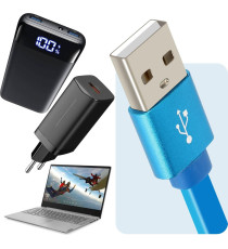 Cavo di ricarica retrattile USB-A 3 in 1 Linq IP-7893 connettore Lightning,MicroUSB,USB-C(Type-C) - Ricarica veloce 2A, Cavo 1mt