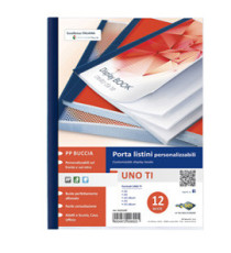 Portalistini personalizzabile Uno TI - 15 x 21 cm - 12 buste - blu - Sei Rota Portalistini personalizzabile Uno TI - 15 x 21 cm - 12 buste - blu - Sei Rota