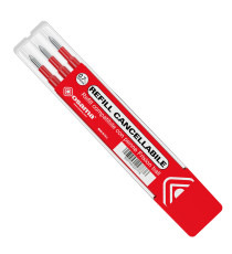 Refill per penne gel cancellabili  - punta 0,7 mm - rosso - Osama - conf. 3 pezzi